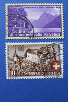 Erste Pro Patria-Marken 1938/39 Nr. B1y + B2 gestempelt