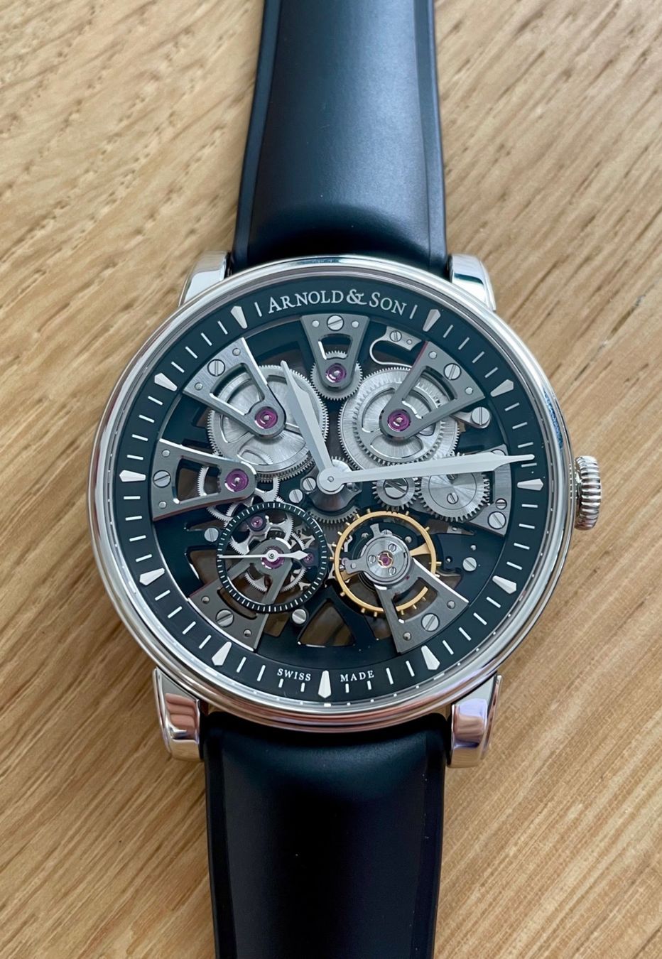 Patek Philippe Uhren: Arnold & Son Nebula, Stahl/Kautschuk/Leder Bänder – Gebraucht aus Horgen von PatekVacheron 6