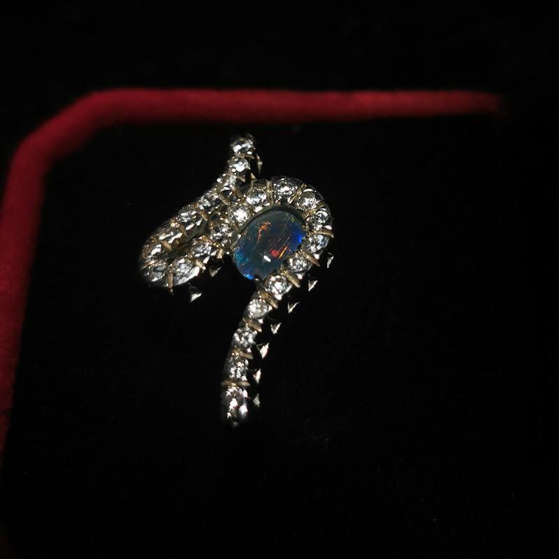 Anelli: Opal Silberring mit Zirkonia – Nuovo e nell'imballaggio originale da Walenstadt venduto da vkt_qc8d 2