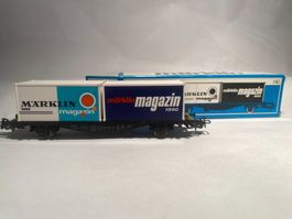 Märklin Containerwagen "Märklin Magazin" AC Achsen