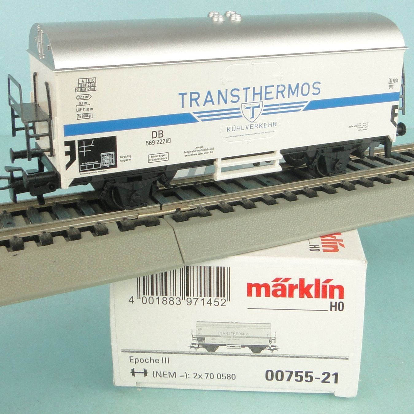 Märklin Modellini di ferrovie: Märklin 755-21 Transthermos – Nuovo (secondo la descrizione) da Bülach venduto da cann11