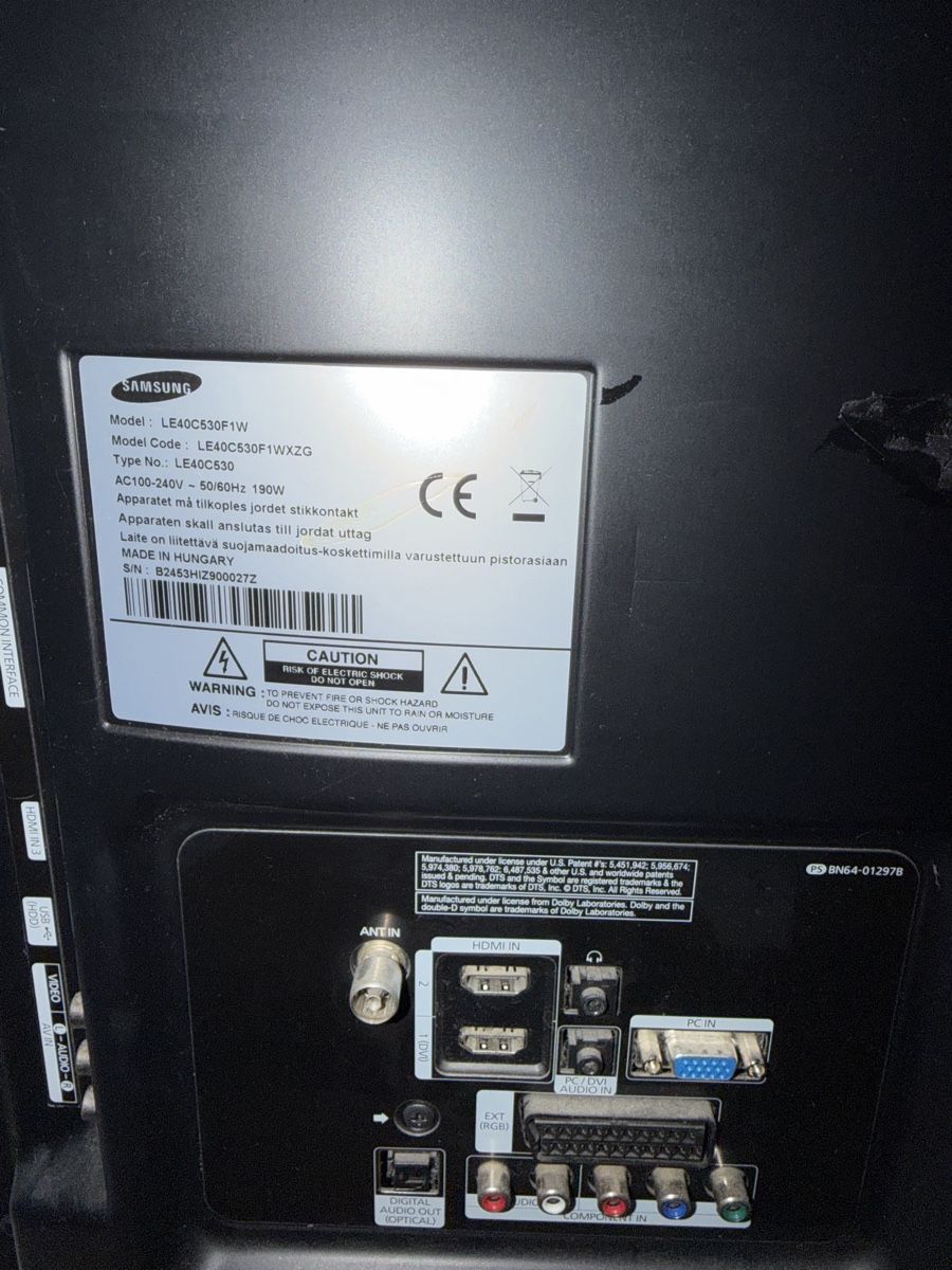 Televisori: Samsung LE40C530F1W – Usato da Mühlau venduto da chi_sr7b 2