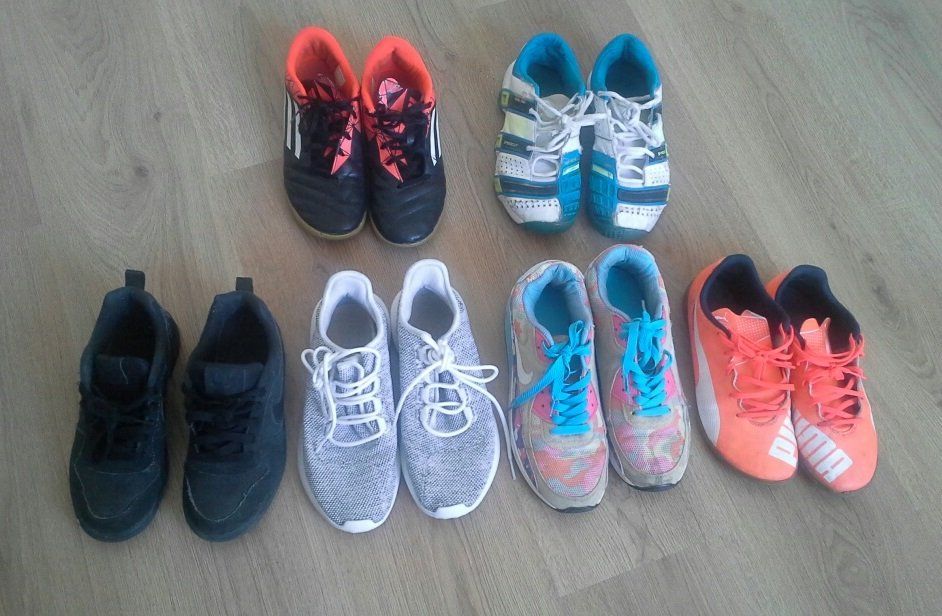 Lot de 6 paires de baskets NIKE ADIDAS PUMA taille 38