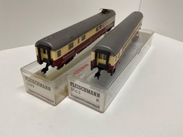Fleischmann H0, 5199 und 5163 zwei DB Wagen, Top, Neuwertig