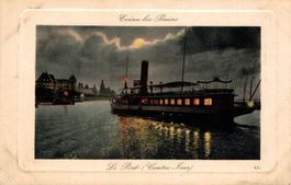 Evians les Bains. Raddampfer im Gegenlicht
