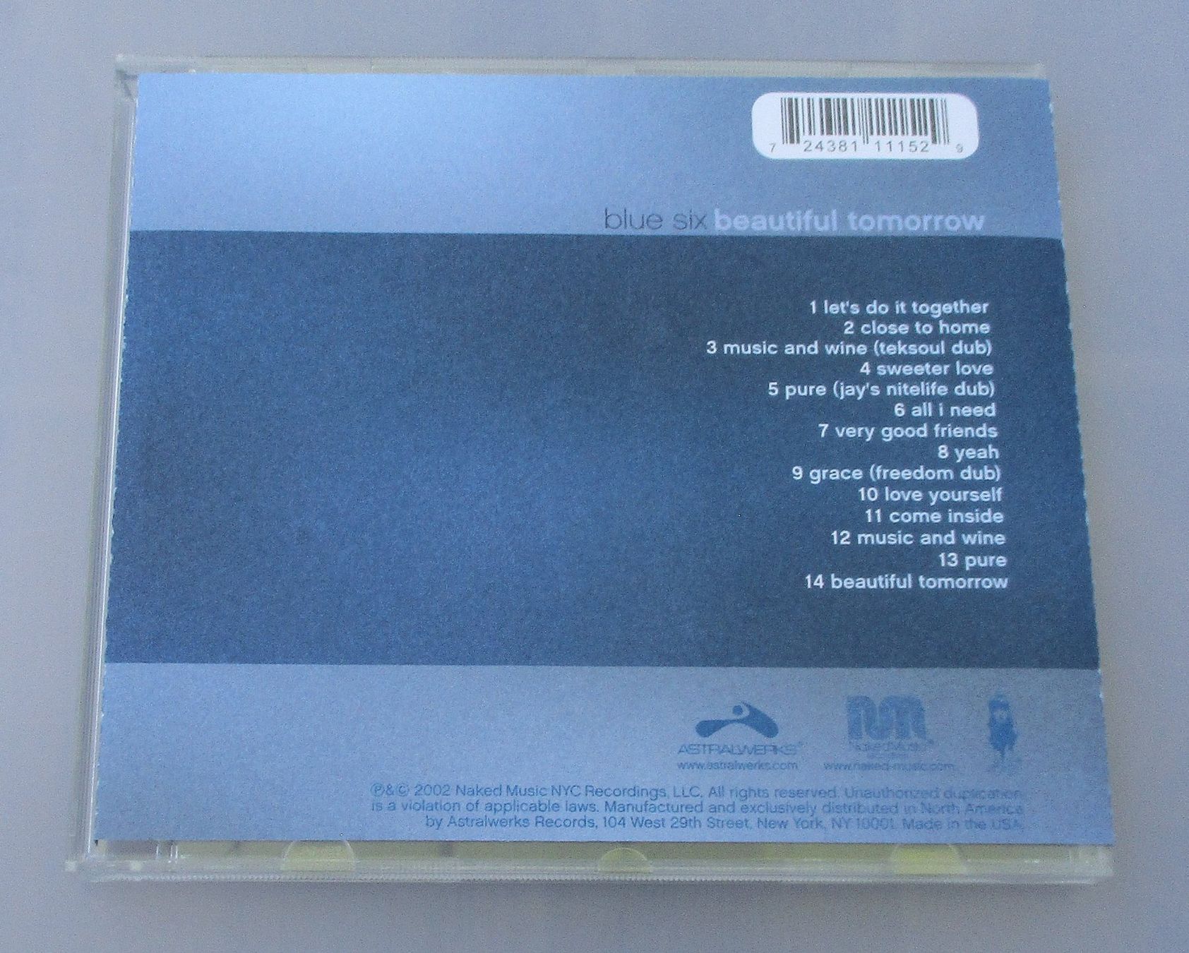 CDs: BLUE SIX - Beautiful Tomorrow – Gebraucht aus Wattwil von Muriel11 1