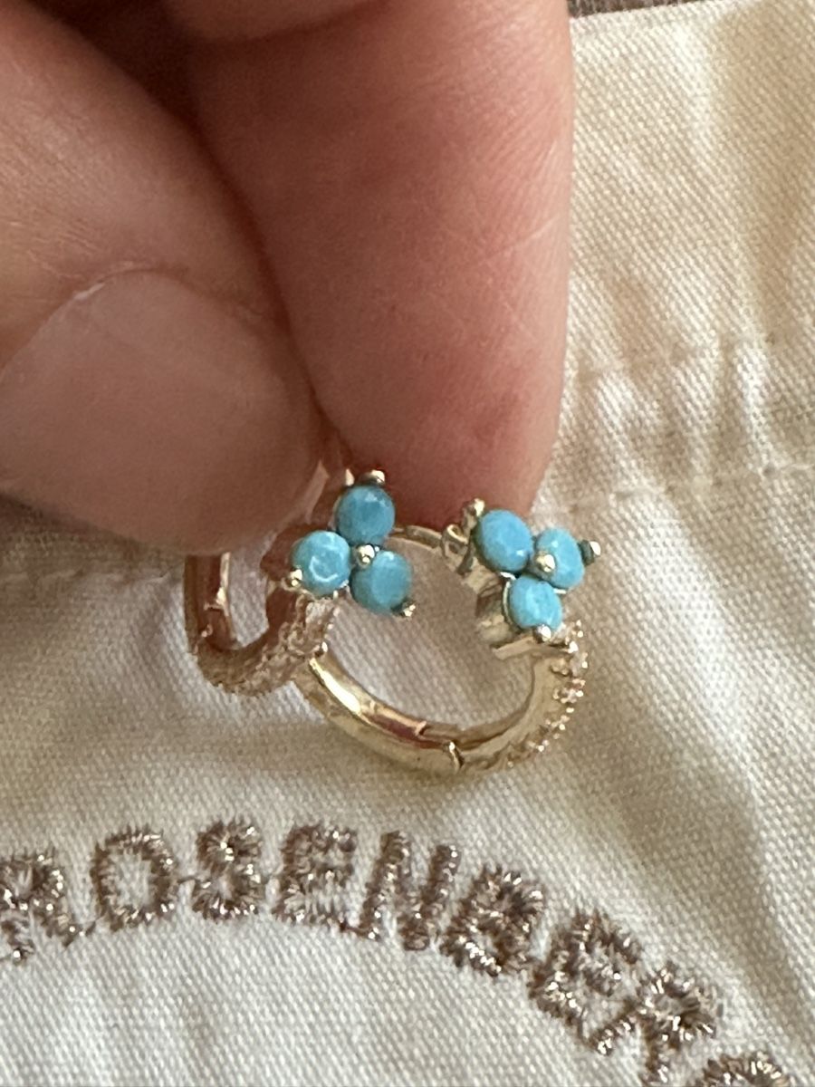 Orecchini pendenti & Orecchini a lobo: Ohrringe Gold türkis - Modeschmuck neu – Nuovo e nell'imballaggio originale da Diepoldsau venduto da Soleil0425
