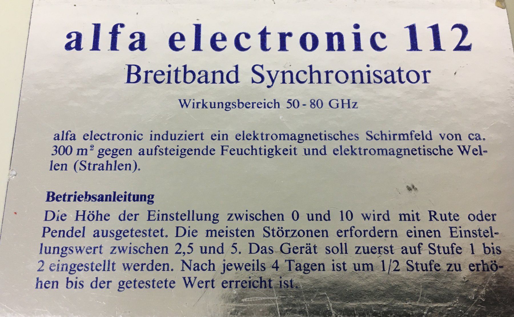Elektronikbauteile: alfa electronic 112 Breitband Synchronisator – Gebraucht aus Luzern von Solanor13