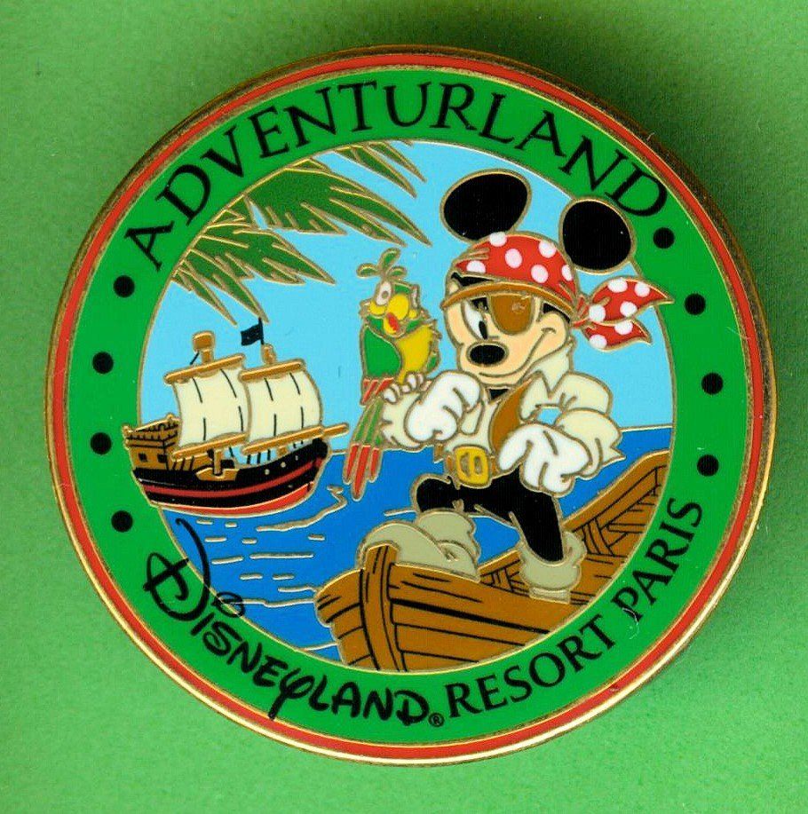Disney Placchette & Badge: Disney   Mickey  ADVENTURLAND – Usato da Winterthur venduto da Sammleroase