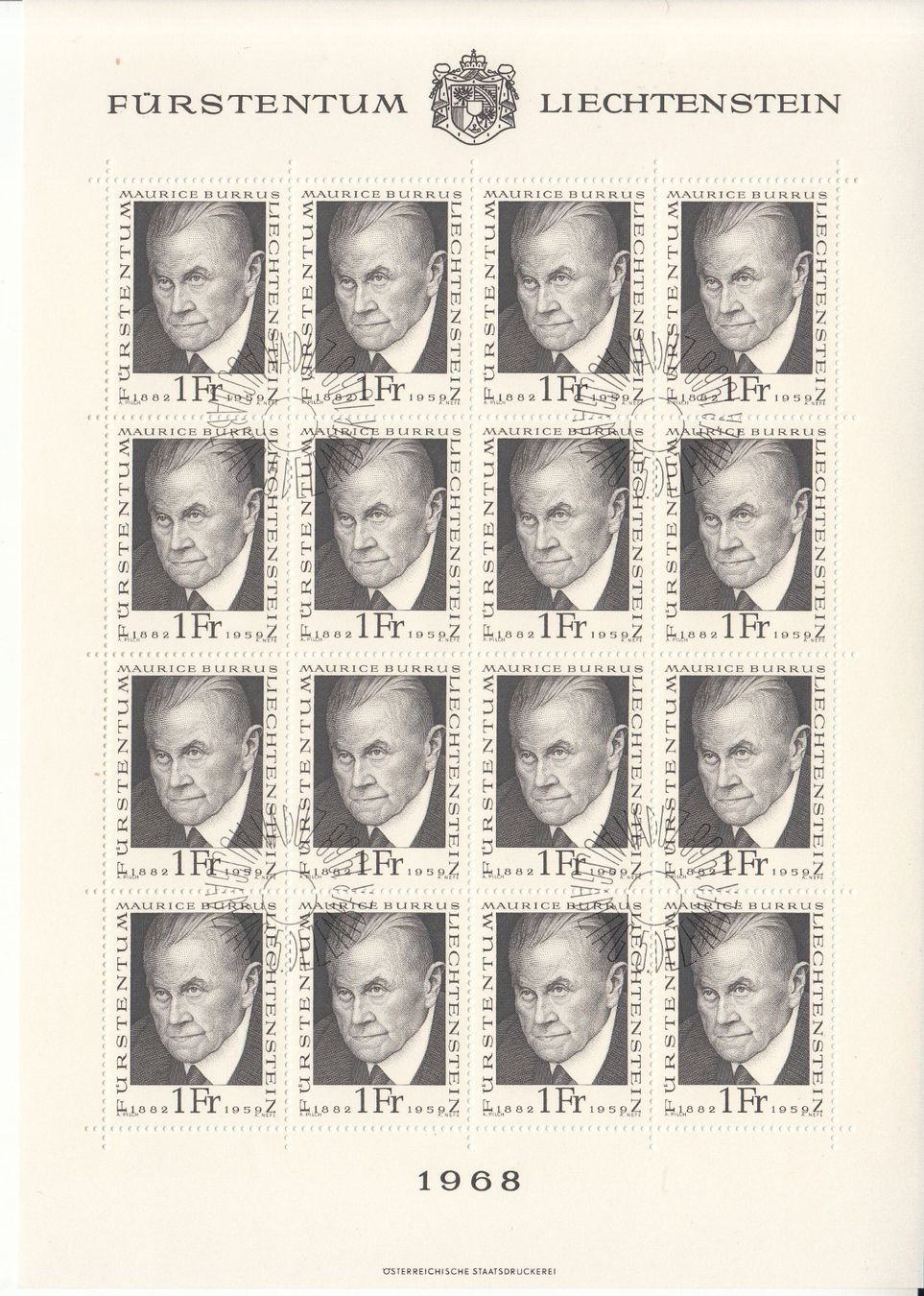 Tutti i francobolli: LBK 438 - 440 Zierbogen mit ET – Usato da Bürglen TG venduto da StampGraf 3