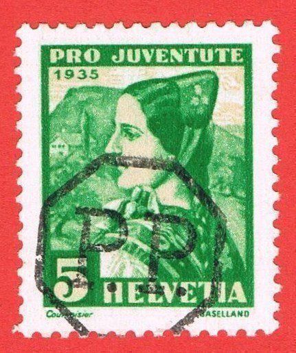 Tutti i francobolli: Pro Juventute 1935 mit PP Stempel – Usato da Biberstein venduto da Jura39