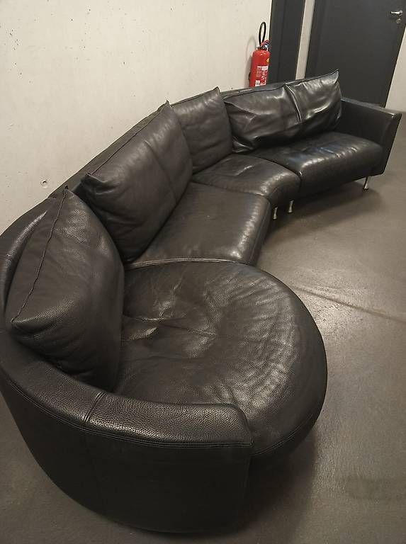 Divani: Artanova Leder Sofa schwarz – Usato da Baden venduto da cyrill690 4