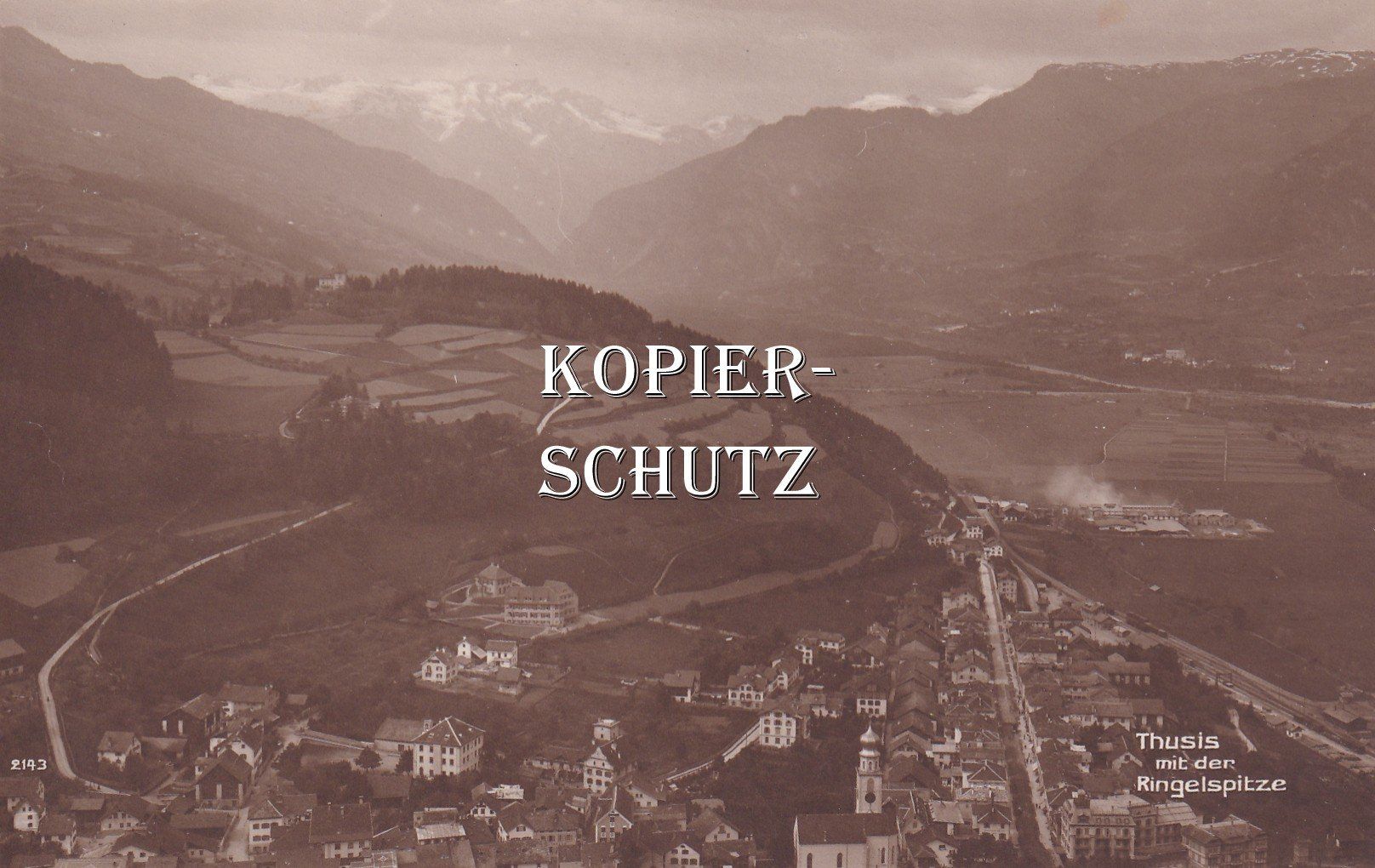 Cartoline postali: Thusis mit der Ringelspitze /bc – Usato da Hombrechtikon venduto da Rudolf07