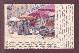 GENEVE - Marché aux fleurs - 1901 Vouga