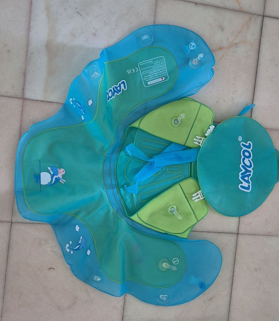 Salvagente: Bouée gonflable bébé LAYCOL turquoise/vert état neuf – Usato da Neuchâtel venduto da viv_zf9x