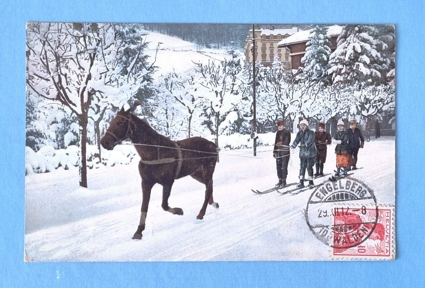 Cartoline postali: Engelberg - Wintersport - 1912 – Usato da Rothrist venduto da RROENK
