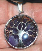Halskette Z-034 – Lebensbaum – Amethyst