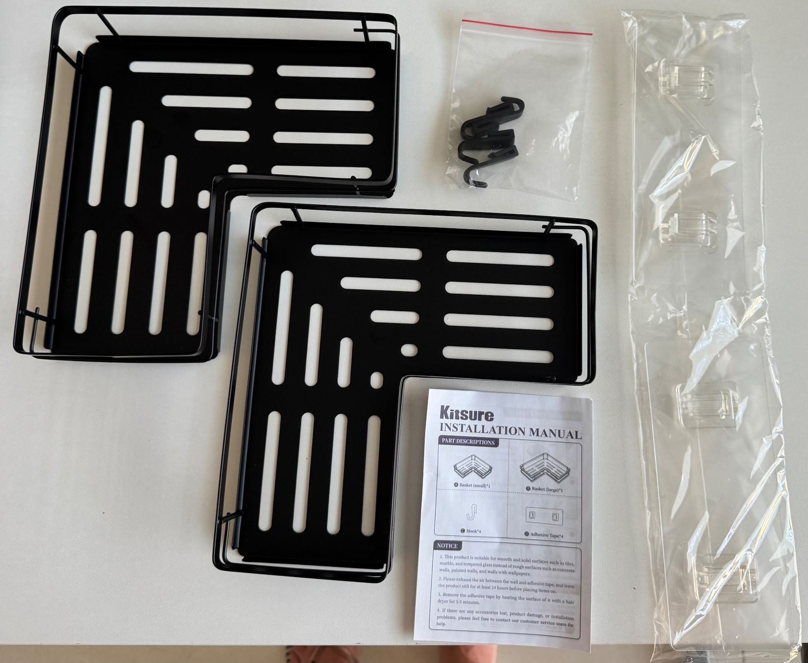 Wandhalterungen: KITSURE Duschablage / Bad Organiser 2er Pack Neu – Neu und originalverpackt aus Montagnola von Vol24 3