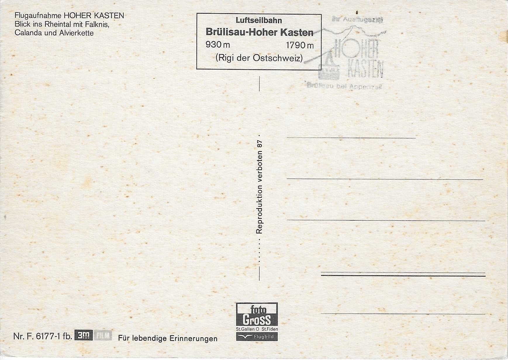 Cartoline postali: Hoher Kasten AI – Nuovo (secondo la descrizione) da Rothrist venduto da Stranglehold 1