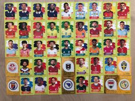 Fussball WM Panini 45 Sticker (einige Top-Spieler dabei)