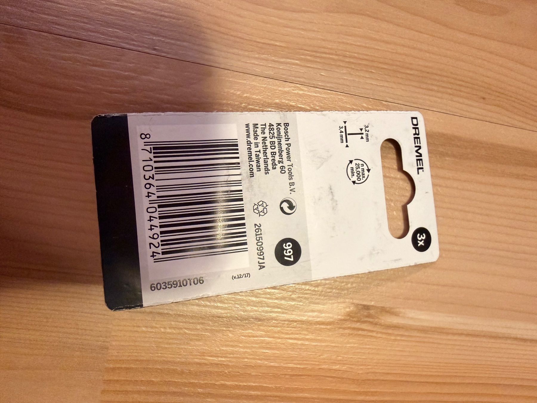 Dremel Tutti gli attrezzi: Dremel 997 Korund-Schleifspitze 3,4mm – Usato da Amriswil venduto da Trivet 1