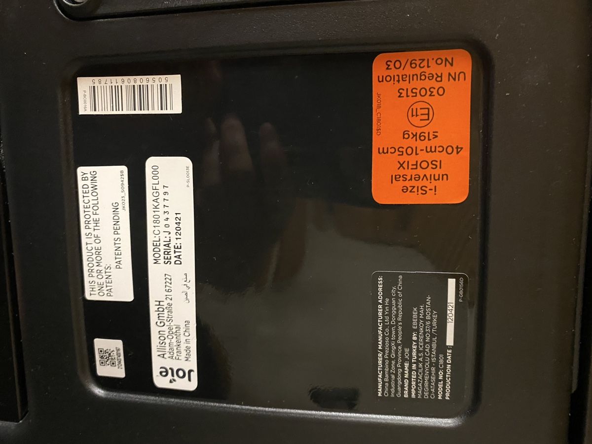 Joie Seggiolini per auto: Reborder Kindersitz Joie i-Spin 360 Isofix – Usato da Zug venduto da ina82 3