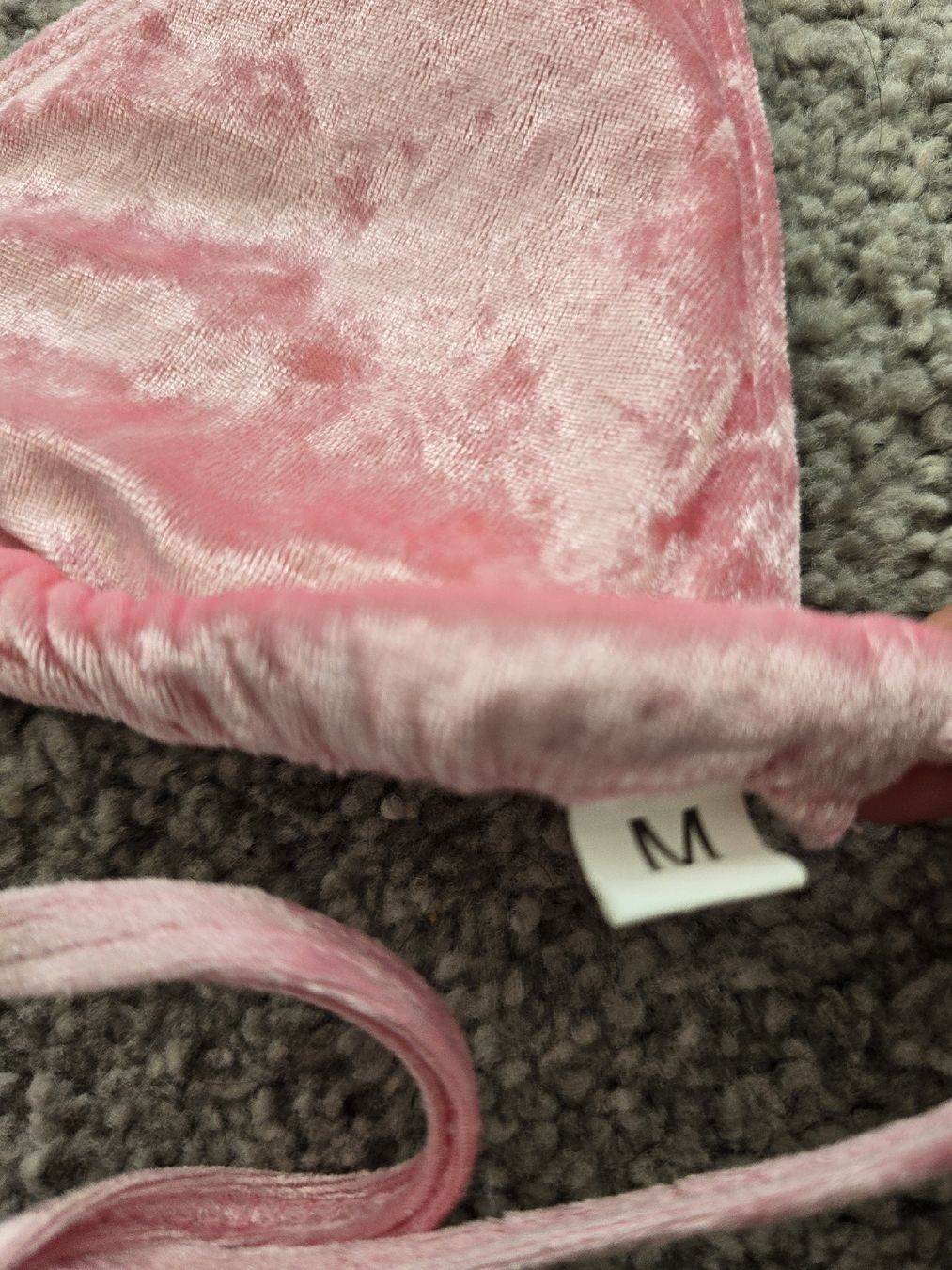 Costumi da bagno & Bikini: Bikini pink Samt Grösse M neu mit Steinen – Nuovo (secondo la descrizione) da Dietikon venduto da Kaska2020 5