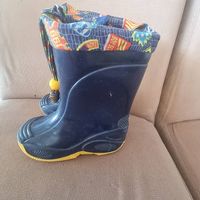 Kinder-Gummistiefel blau/gelb Grösse 25