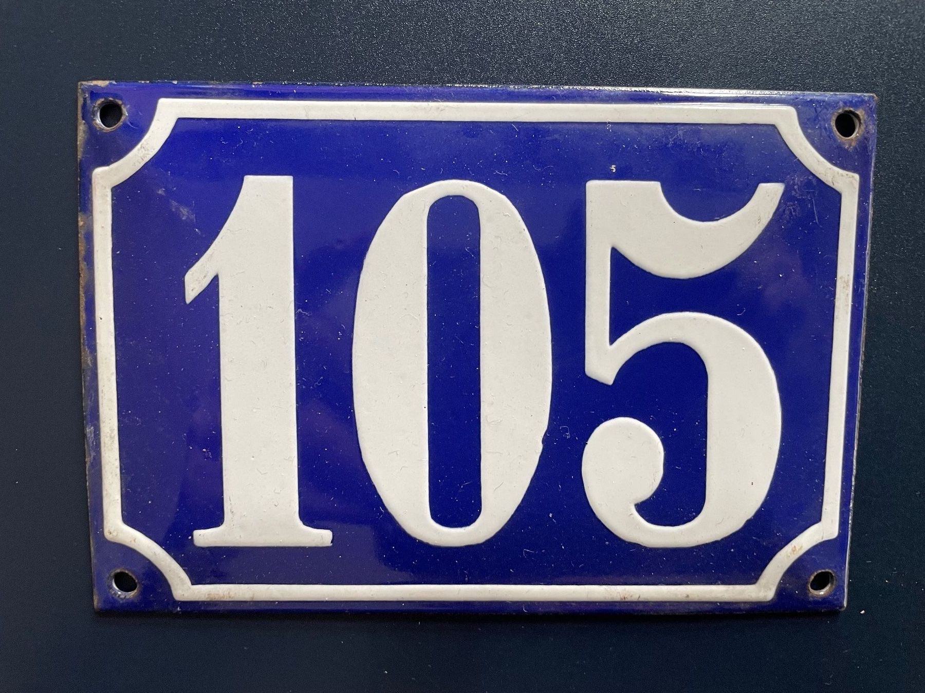 Insegne: hausnummer 105 aus email – Usato da Volketswil venduto da rubin74