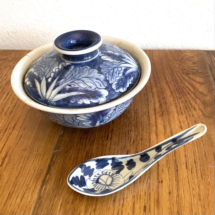 ELAYARD Keramik Suppentopf Mit Deckel - Traditioneller Schmortopf Für Chinesische Gerichte, Rutschfest