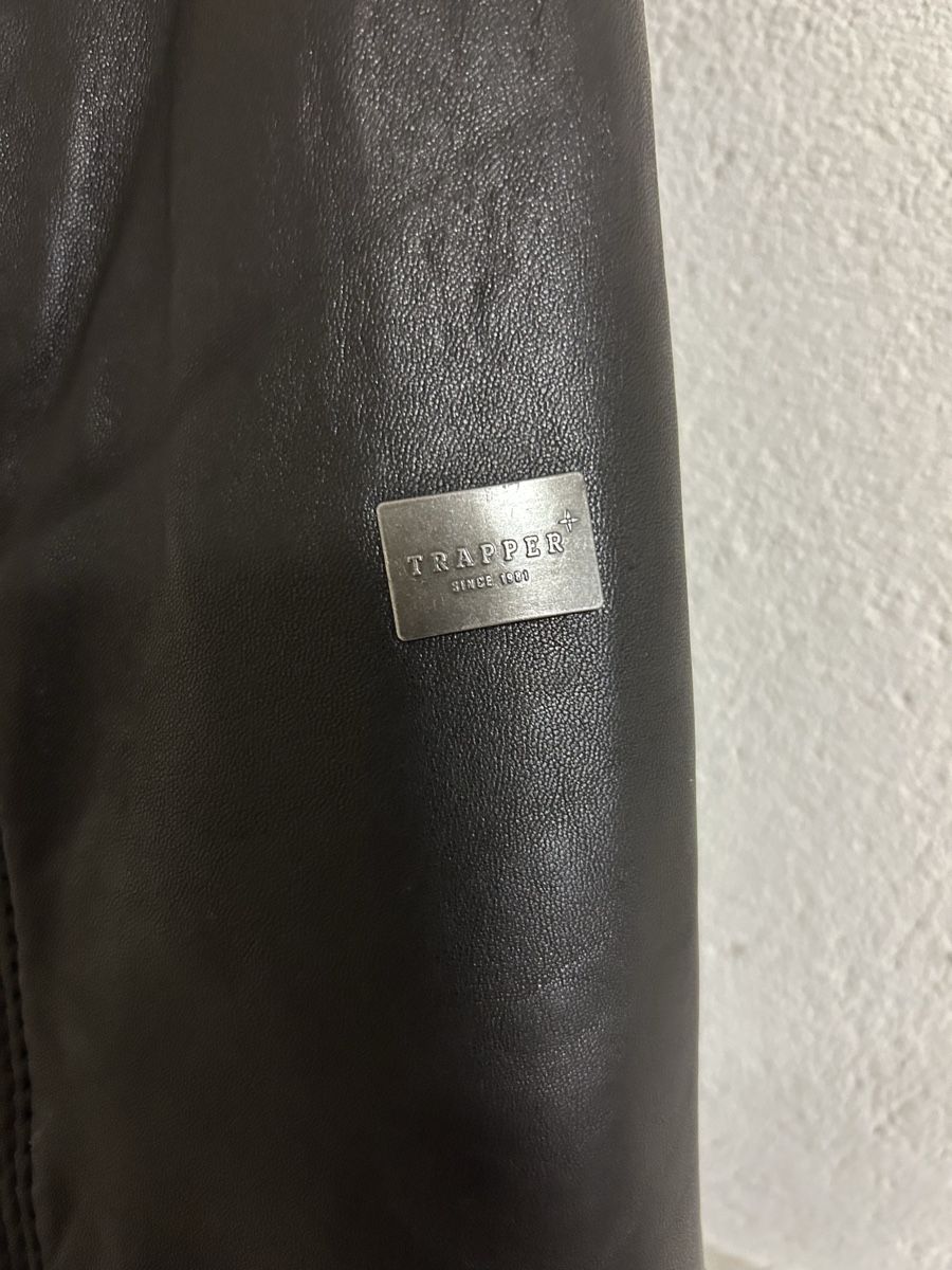 Giacche: Trapper Lederjacke, Gr. 52, Schwarz – Usato da Zürich venduto da Lolaa123 4
