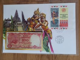 Banknotenbrief Indonesien