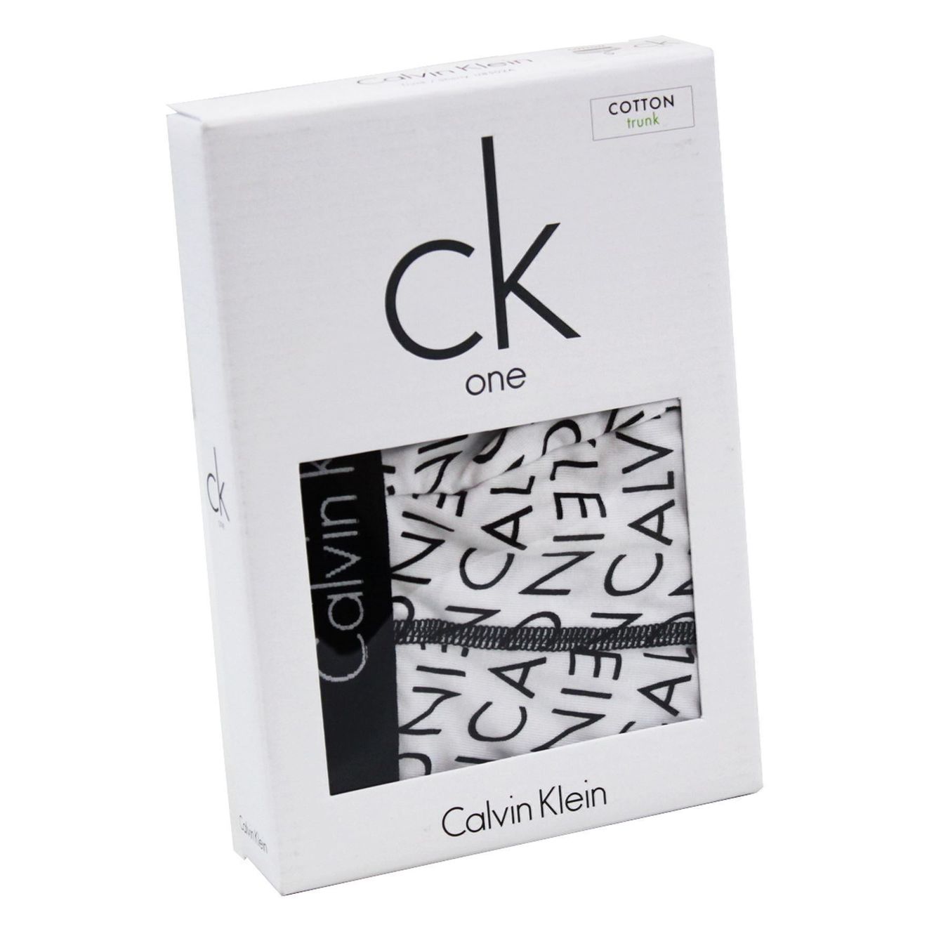 Calvin Klein Unterwäsche: Calvin Klein Herren Unterhose Boxer Trunk /weiss.sch /Gr.S – Neu und originalverpackt aus Wohlenschwil von EddieS-Outlet 1