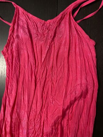 Sommerkleid crinkle pink Gr. XS