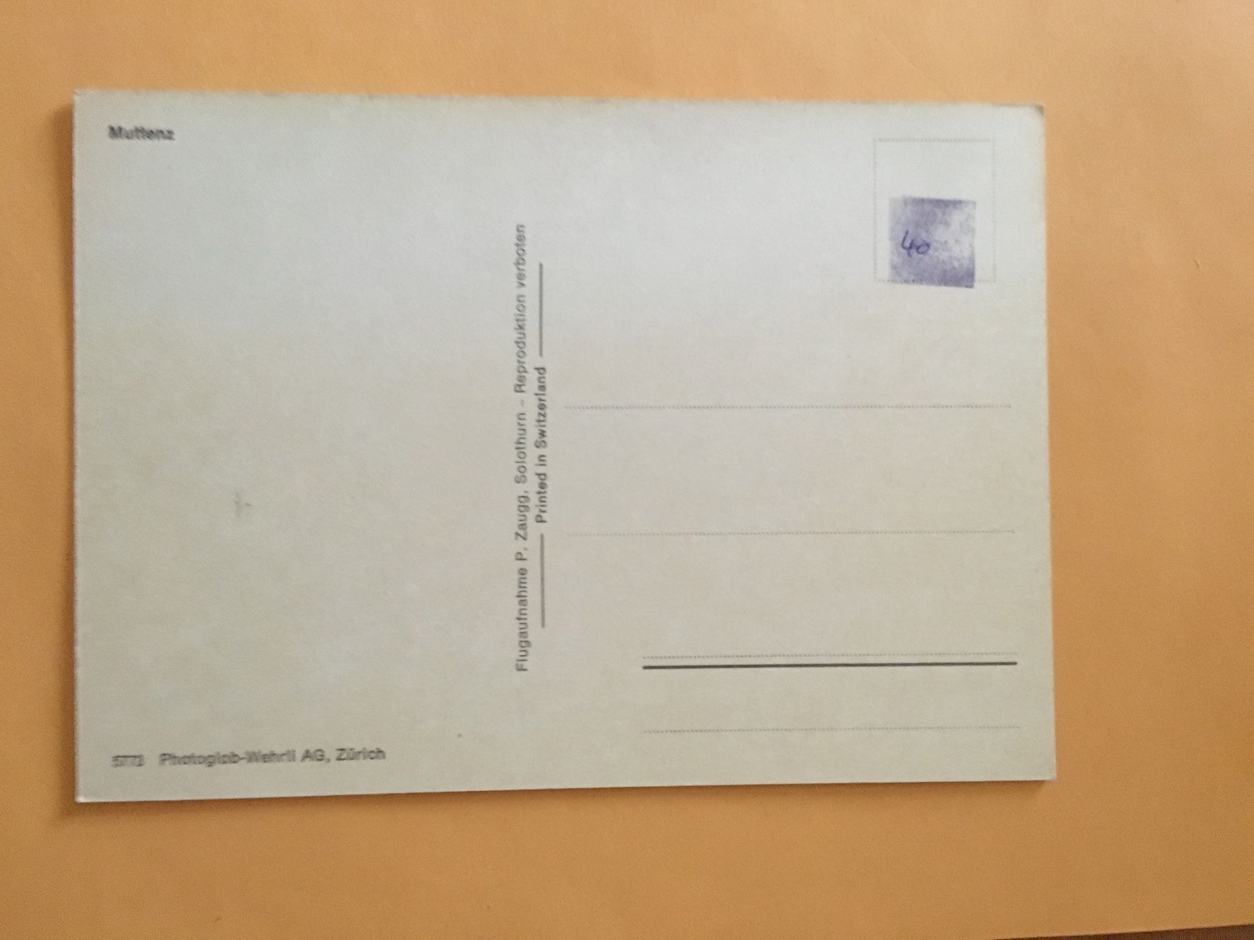 Cartoline postali: Muttenz Baselland Flugaufnahme – Usato da Küttigen venduto da Melisch1000 1