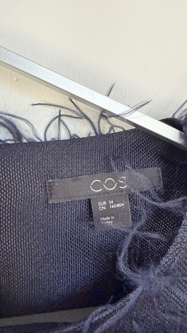 Cos Tops: COS Fransen-Top Dunkelblau-Gr. 34 – Neu (gemäss Beschreibung) aus Niederrohrdorf von gigerch 5
