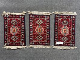 3 kleine Orientteppiche 66x37 cm gebraucht