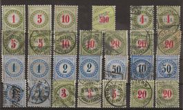 TAX99 - Lot de timbres taxe type chiffre