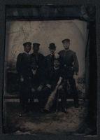 Fotografie Ferrotypie Soldaten in Unifor