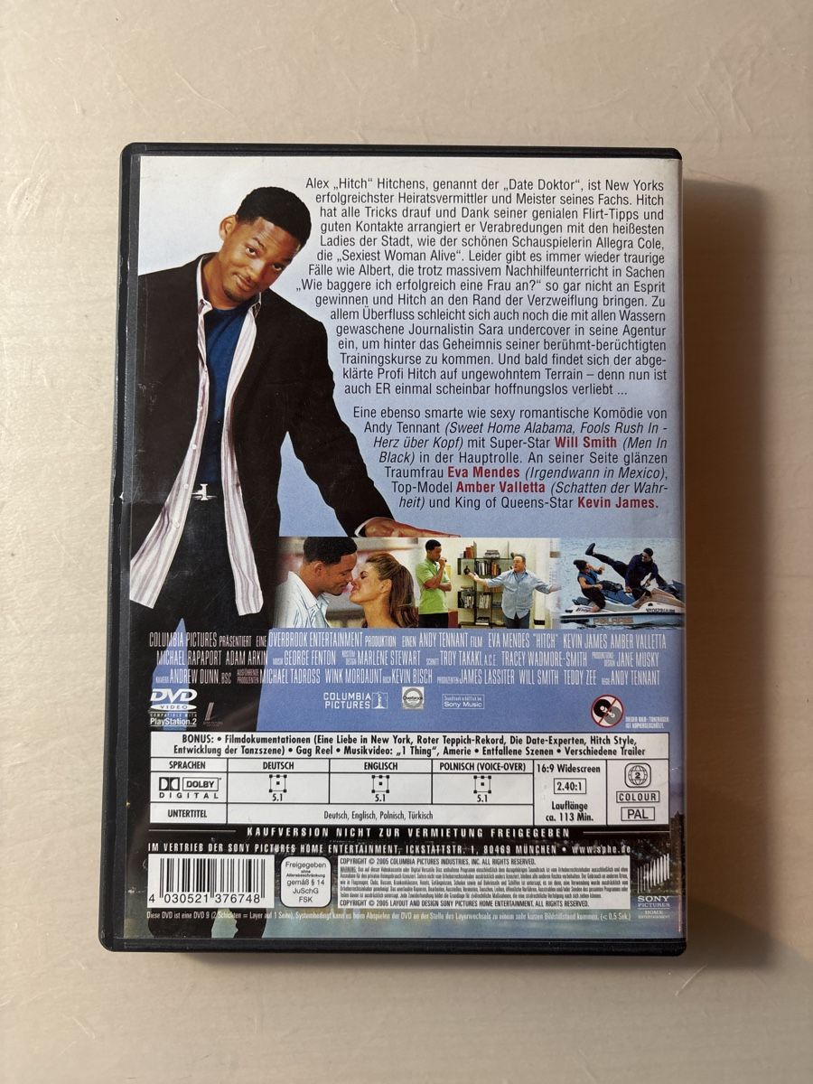 Tutti i DVDs: Hitch - Der Date Doktor – Usato da Ruswil venduto da Slivio_ 1