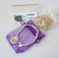 Loa-Brief Silberarmband mit Medaillon - Schutz