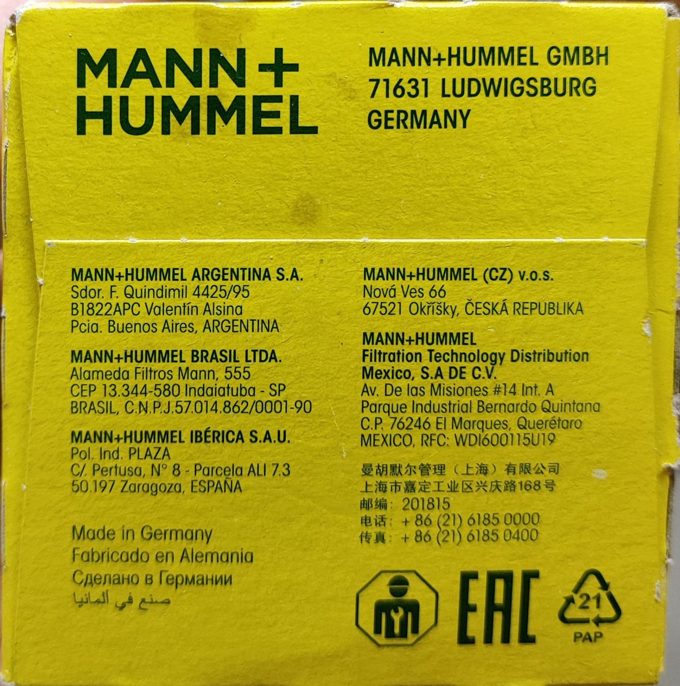 Tutti pezzi di ricambio auto: Mann Filter W712/52 - Filtro Olio a VITE – Nuovo e nell'imballaggio originale da Sementina venduto da sas_5yf6 2