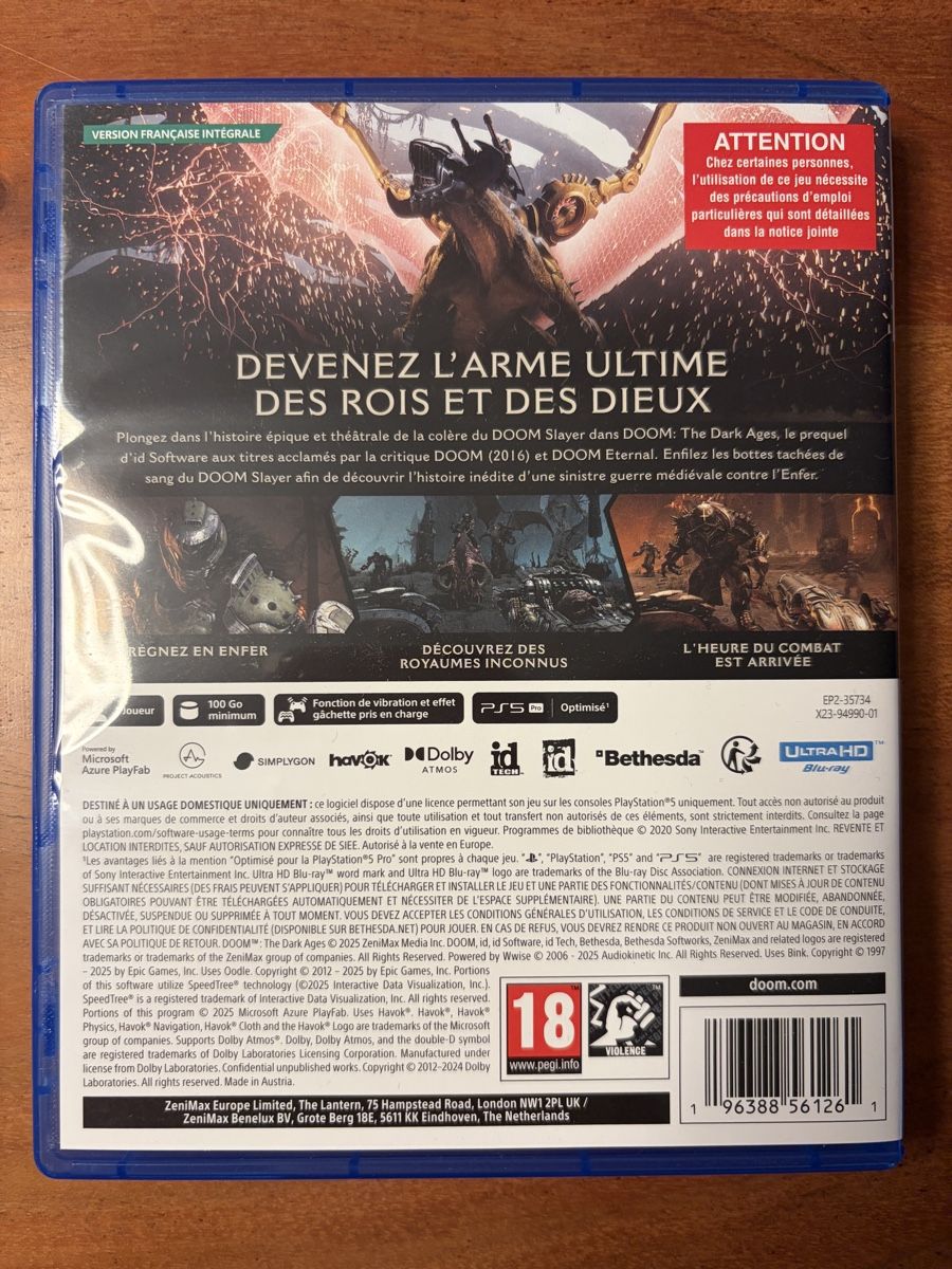 Sony Giochi: Doom The Dark Ages (PS5) – Usato da Möhlin venduto da ToCoo 1