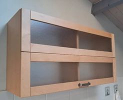 Kuchenmöbel aus Holz & Glas / Meuble de cuisine bois-verre