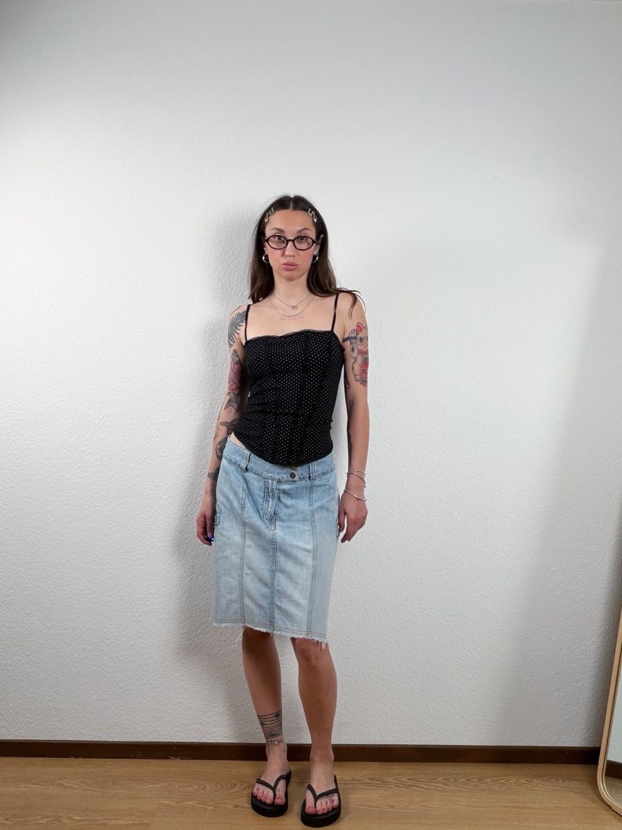 Jupes: Denim skirt light blue – D'occasion à Knonau par Grapesvintage