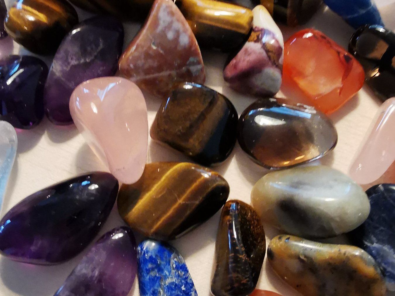 Pietre preziose: 40Stk.Schmucksteine MIX ca. 3cm gross – Nuovo e nell'imballaggio originale da Dierikon venduto da Buntspecht-10 1