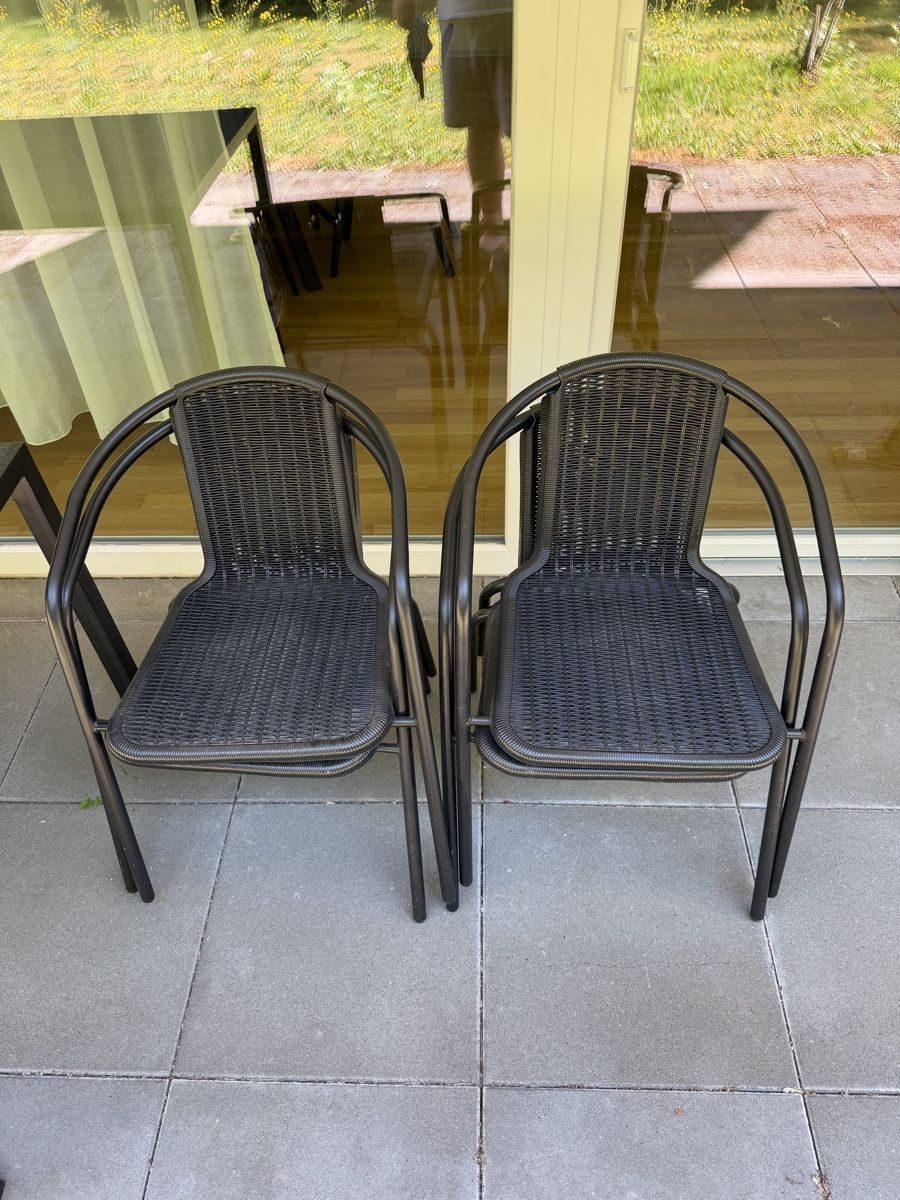 Conforama Tischset: Gartentisch SIDE + 4 Gartenstühle KOLE / Conforama – Gebraucht aus Ittigen von bsf_tne3 3
