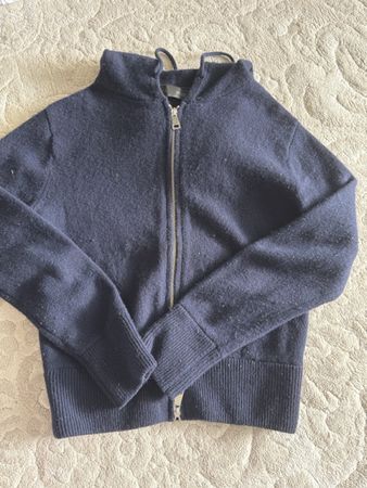 ZARA Zip Hoodie Navy Blue Size S Used Condition