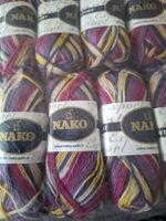 Wolle Nako Export 10x 50g Knäuel mehrfarbig Neu