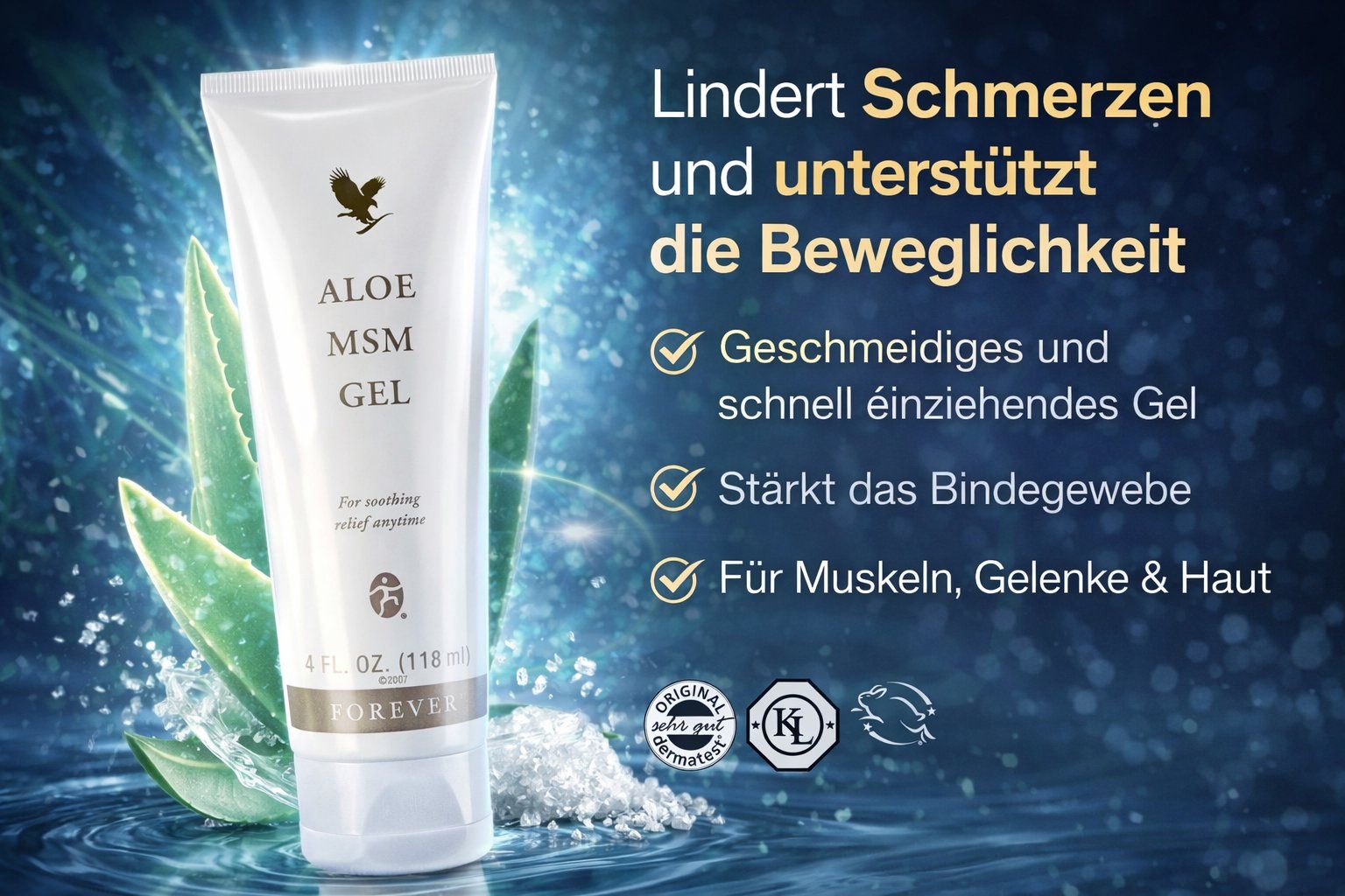 Feuchtigkeitspflege: Aloe MSM Gel – Neu und originalverpackt aus Baar von AloeLove
